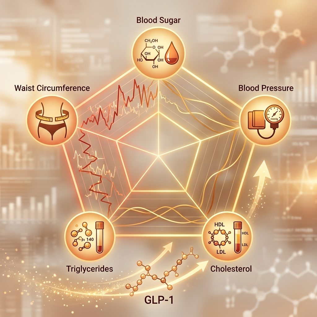 GLP-1 and Metabolic Syndrome: Treating All 5 Criteria at Once