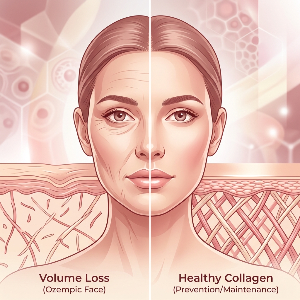 Ozempic Face: Why GLP-1 Ages Your Face & 8-Step Prevention Protocol