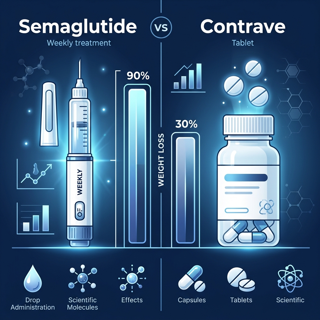 Semaglutide vs. Contrave: Complete Clinical Comparison (2026)