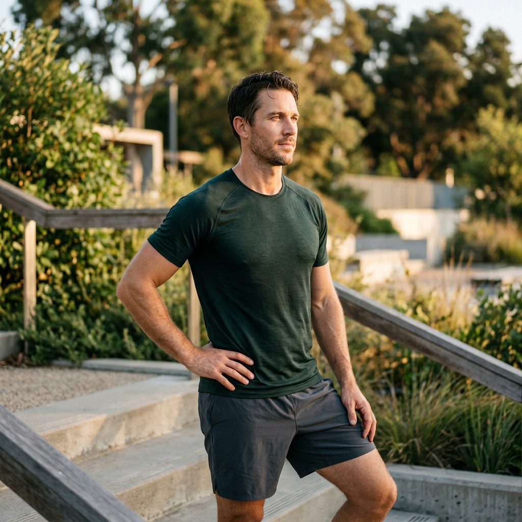 Athletic confident man after workout — testosterone replacement therapy restores energy, strength, and vitality