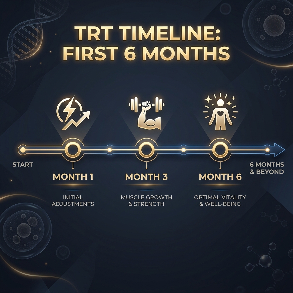 TRT Timeline: What to Expect in Your First 6 Months